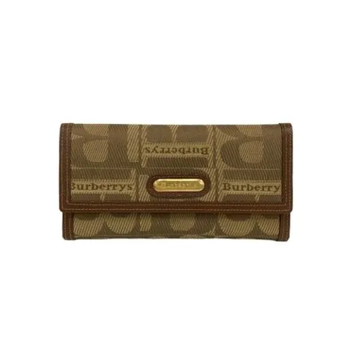 Pre-owned Vintage Canvas Wallet - Burberry Vintage - Modalova