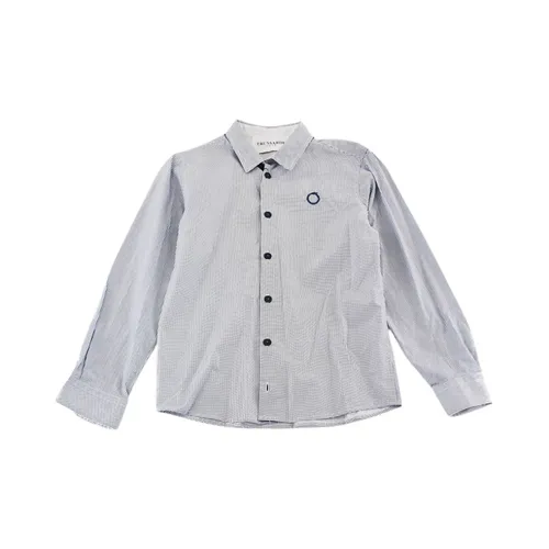 Camicia micro fantasia con mini ricamo logo - Trussardi - Modalova