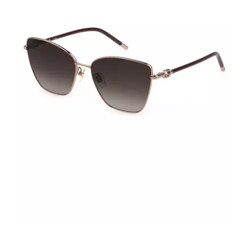 Gafas de sol Cat Eye de metal marrón - Furla - Modalova
