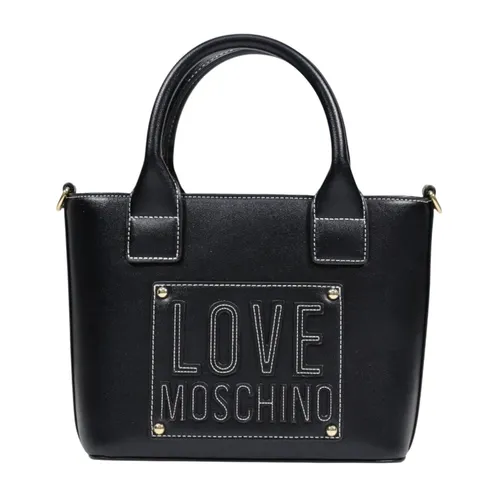 Logo Plaque Shoulder Bag - Love Moschino - Modalova