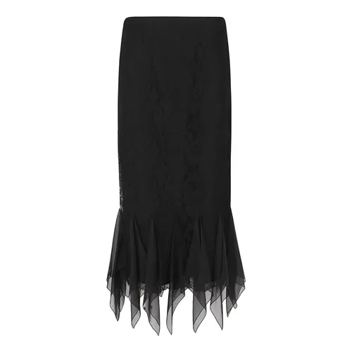 Ruffled Midi Skirt - Valentino Garavani - Modalova