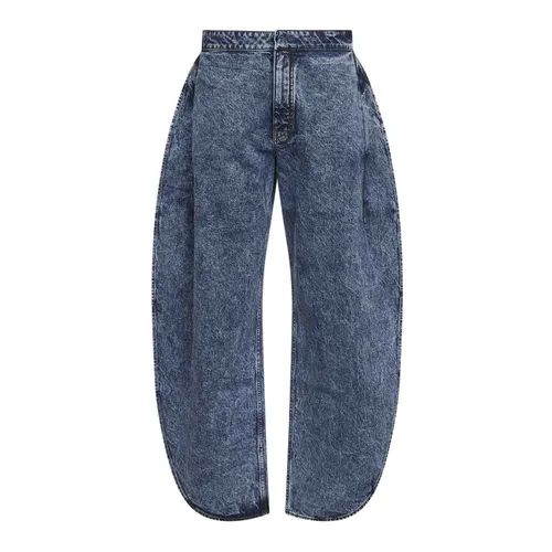 Petal Denim Pants - Alaïa - Modalova