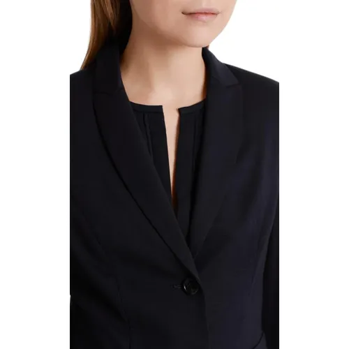 Midnight Blue Jersey Blazer Jacket - Marc Cain - Modalova