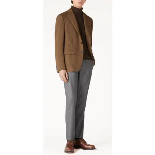 Chocolate Brown Cashmere Turtleneck Sweater - Loro Piana - Modalova