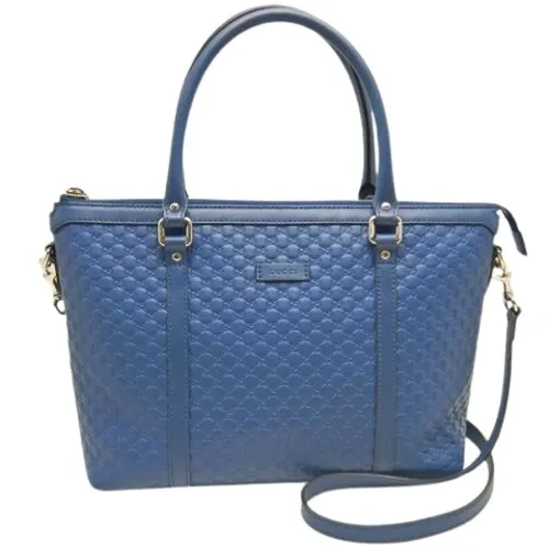 Pre-owned Leather Handbag - Gucci Vintage - Modalova