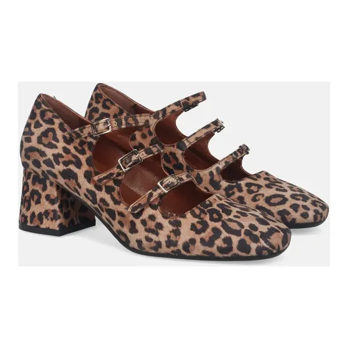 Beige Mary Jane Heels - Sangiorgio - Modalova