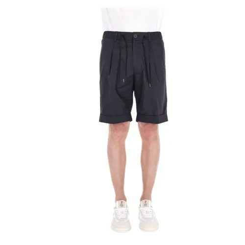 Blaue Bermuda Jogger Superleichte Baumwollshorts - Herno - Modalova