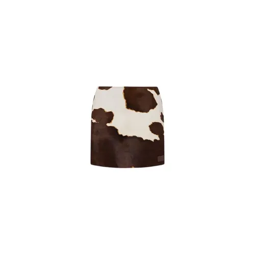 Pony skin miniskirt - Moschino - Modalova