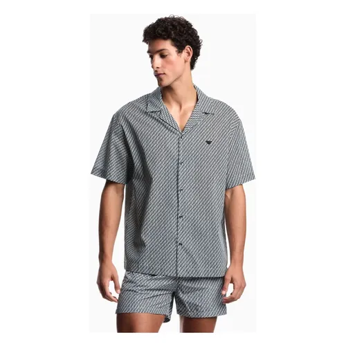 Mixed Pattern Beachwear Shirt - Emporio Armani - Modalova