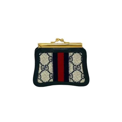 Pre-owned GG Pattern Leather Coin Case - Gucci Vintage - Modalova