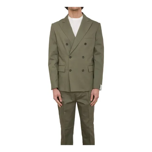 Green Fabric Jacket - Paolo Pecora - Modalova