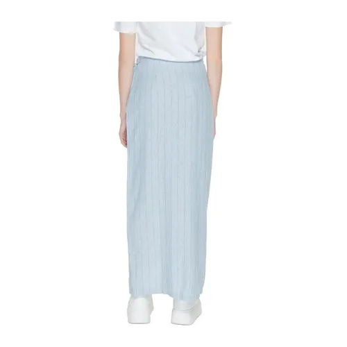 Gonna Lunga in Lino - VERO MODA - Modalova