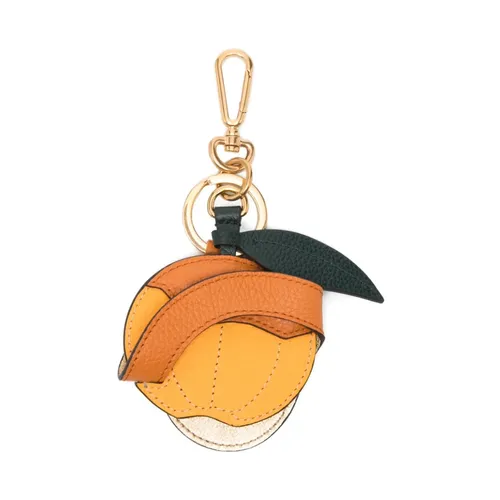 Peeling Orange Leaf-charm Keyring - Mulberry - Modalova