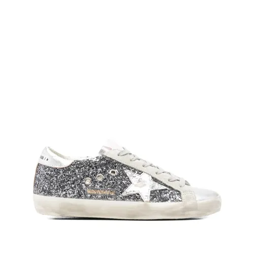 Super-Star Leather Sneakers - Golden Goose - Modalova