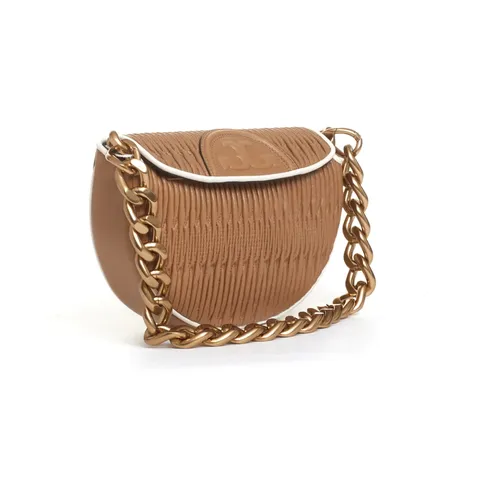 Mini Leather Saddle Bag - Tory Burch - Modalova