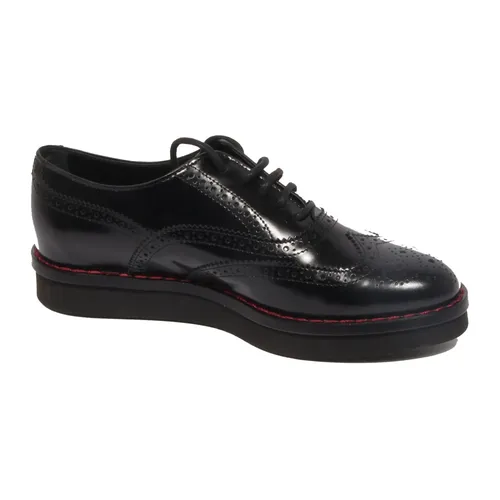 Leather Loafer Shoe Francesina Bucature - Tod's - Modalova