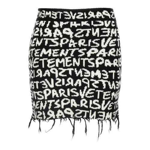 Paris Monogram Mini Skirt - Vetements - Modalova
