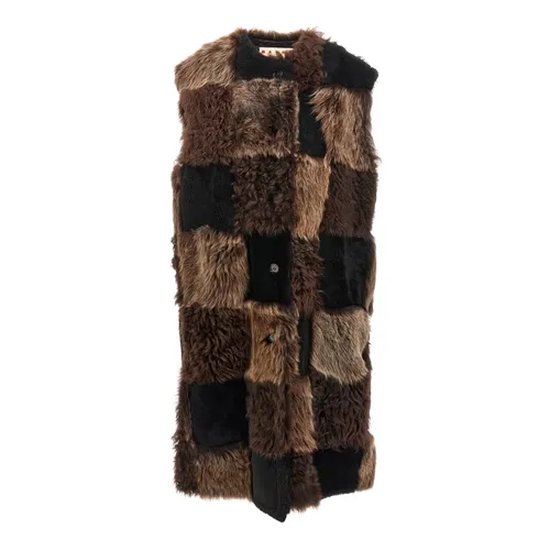 Longline Shearling Vest - Marni - Modalova