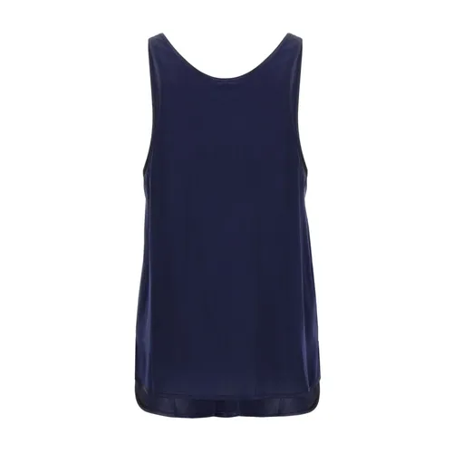 Blue Silk Top - Pinko - Modalova