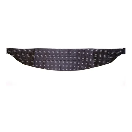 Elegant Black Silk Polka Dot Cummerbund - Dolce & Gabbana - Modalova