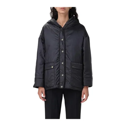 Hooded Buttoned Jacket - Max Mara - Modalova