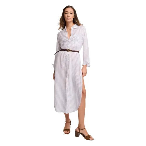 Multi Slitted Shirt Dress - Kocca - Modalova