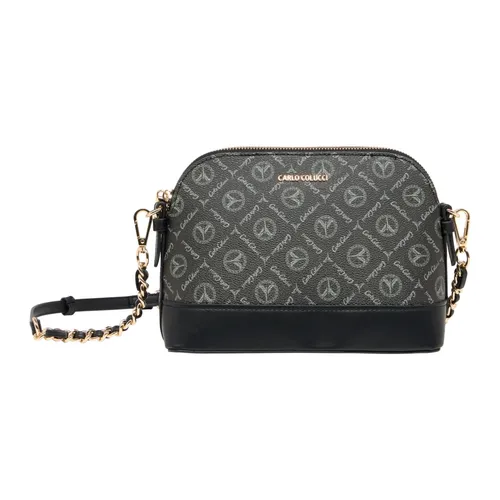 Stylish Logo Print Shoulder Bag - Carlo Colucci - Modalova