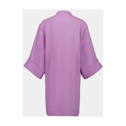 Lilac Mini Dress V-Neck Silk - Valentino Garavani - Modalova