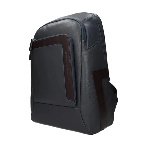 Leather Backpack with Multiple Compartments - Piquadro - Modalova