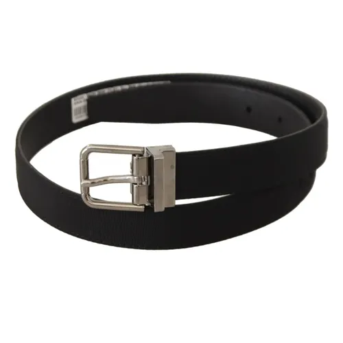 Canvas Belt with Logo - Dolce & Gabbana - Modalova