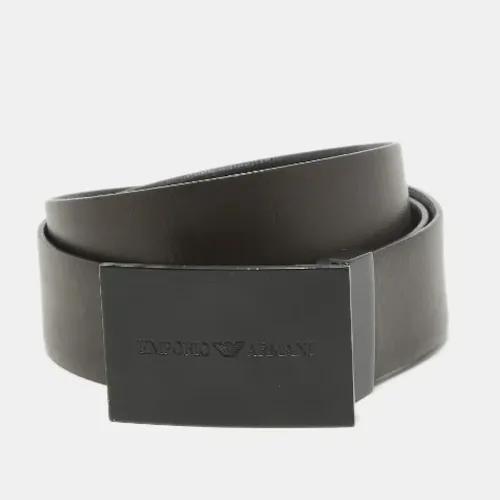 Pre-owned Leather belts - Armani Pre-owned - Modalova