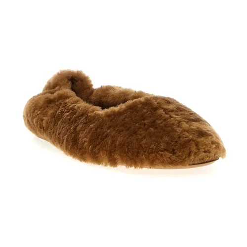Fur Ballet Flats - Dries Van Noten - Modalova