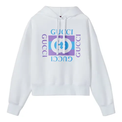 Vintage Logo Print Hoodie - Gucci - Modalova