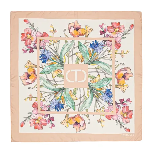 Square Beige Mixed Print Set - Twinset - Modalova