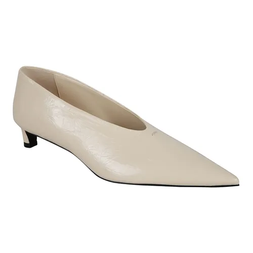 Crinkled Patent Leather Pumps - Jil Sander - Modalova