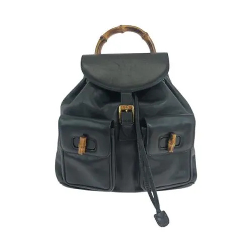 Pre-owned Cuero mochilas - Gucci Vintage - Modalova