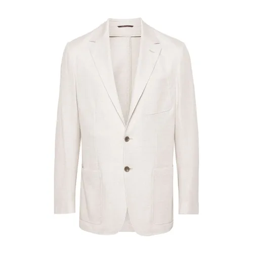 Cotton/Linen Jacket - Canali - Modalova