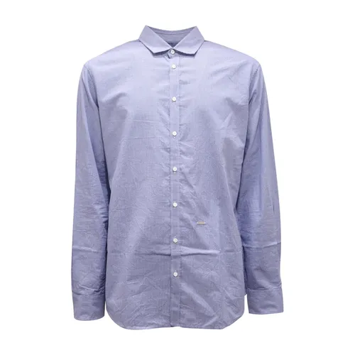 Blue Micro Pattern Shirt - Dsquared2 - Modalova