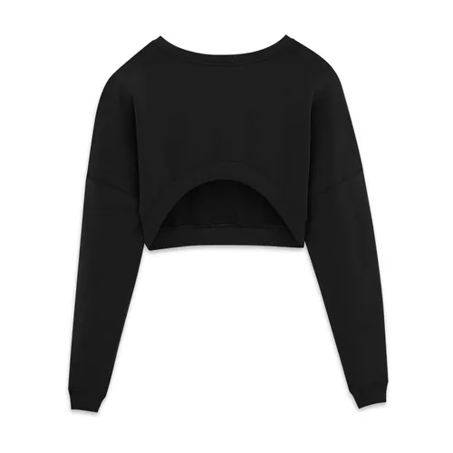 Cropped Sweatshirt - Saint Laurent - Modalova