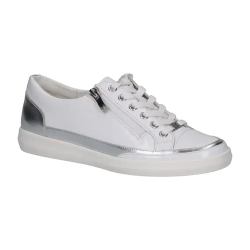 White Silver Sneakers for Women - Caprice - Modalova
