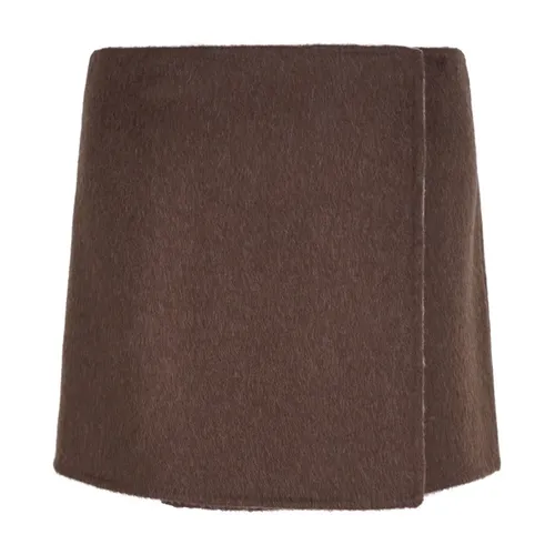 Suede Mini Skirt - P.a.r.o.s.h. - Modalova