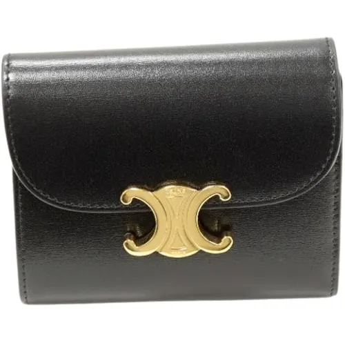 Pre-owned Leather Wallet - Celine Vintage - Modalova