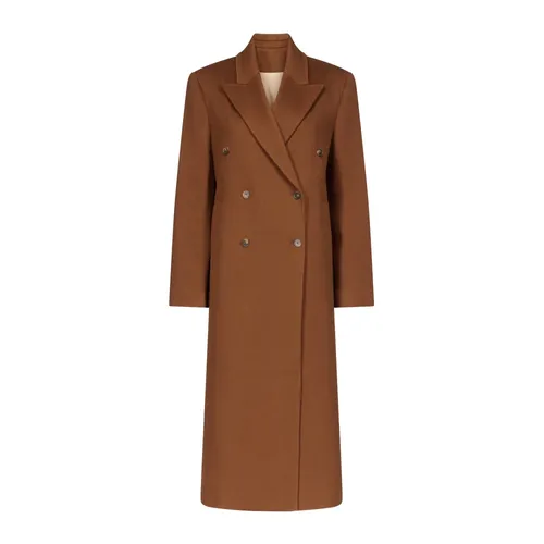Rosco Double-Breasted Long Coat - Loulou Studio - Modalova