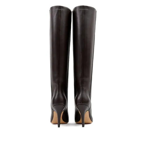 Dark Brown Stiletto Knee-High Boots - MM6 Maison Margiela - Modalova