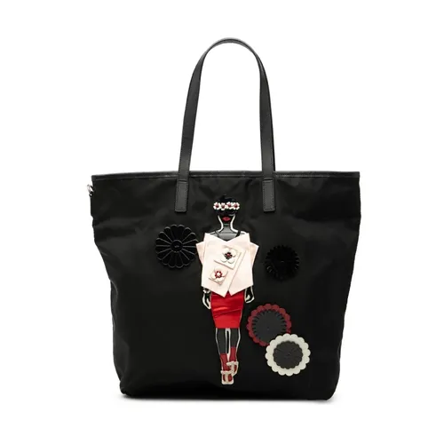 Pre-owned Appliquéd Tote Bag - Prada Vintage - Modalova