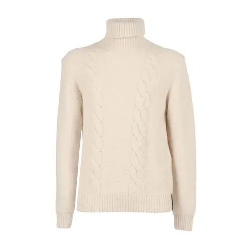 Beige Cable Knit Sweater - K-Way - Modalova