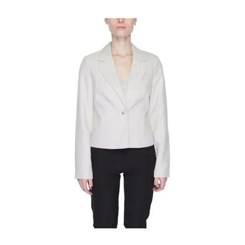 Gray Linen Blazer, Modern Style - Vero Moda - Modalova