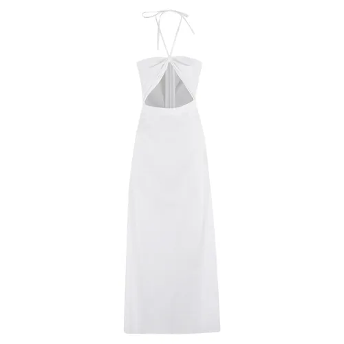 White Cotton Cut-Out Top - Federica Tosi - Modalova