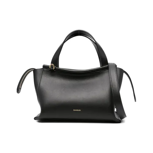 Black Leather Top Handle Bag - Wandler - Modalova