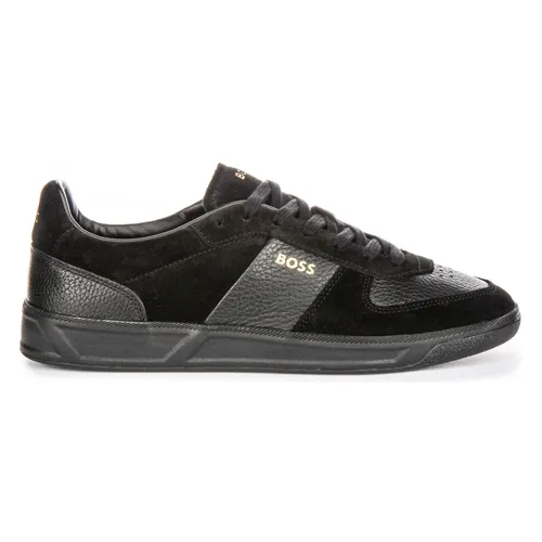 Black Leather Trainers for Men - Hugo - Modalova